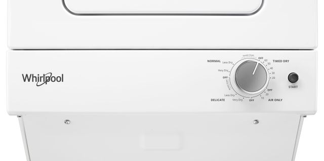 Whirlpool® 1.6 Cu. Ft. Washer, 3.4 Cu. Ft. Dryer White Electric Stacked Laundry-1