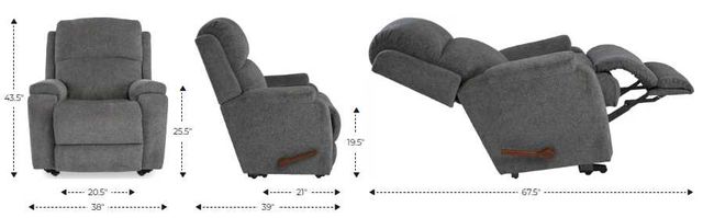 La-Z-Boy® Dorian Granite Manual Wall Recliner-2