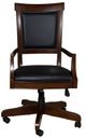 Liberty Furniture Brayton Manor Black/Cognac Junior Executive Desk Chair-0