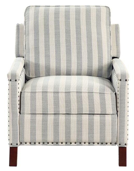 Homelegance® Landrum Beige/Grayish Blue Push Back Manual Reclining Chair-2