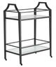 Currey & Company Torrey Black/White Bar Cart-0