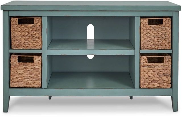 Signature Design by Ashley® Mirimyn Teal TV Stand-1