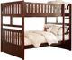 Mazin Furniture Rowe Dark Cherry Full/Full Bunk Bed-1