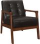 Mazin Furniture Alby Dark Brown Upholstered Accent Chair-0