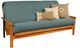 Kodiak Furniture Monterey Linen Aqua/Butternut Full Futon with Mattress-0