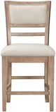 Parker House® Breckenridge Beige/Mocha Medium Brown Counter Chair-2