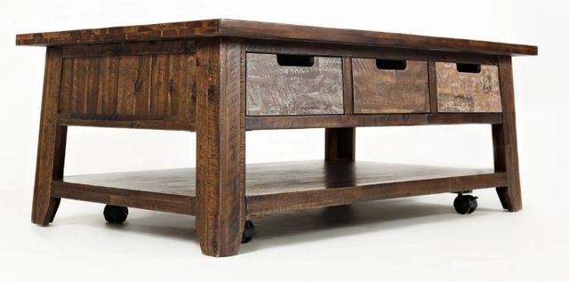 Jofran Inc. Painted Canyon Brown Cocktail Table-0