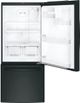 GE® GDE21EGKBB Series 21.0 Cu. Ft. Black Bottom Freezer Refrigerator-1