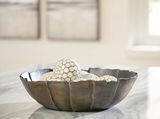 Signature Design by Ashley® Aidman Antique Gold/Black Bowl-1