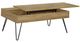 Coaster® Fanning 3-Piece Golden Oak Occasional Table with Black Base Set-4