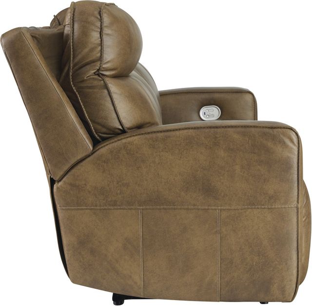 Signature Design by Ashley® Game Plan Caramel Power Reclining Sofa-2