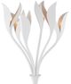Currey & Company Snowflower Gesso White Floor Lamp-2