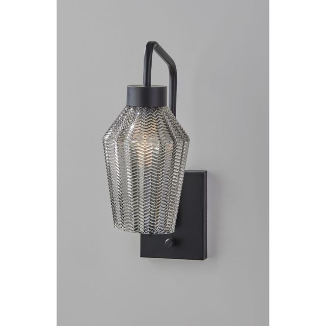 Adesso® Belfry Black Wall Lamp-1