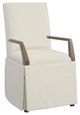 Fairfield® Customizable Entree Dining Straight Short Back Skirted Arm Chair-0
