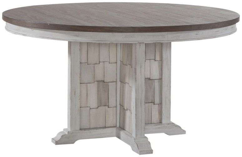 Liberty Furniture River Place Tobacco Pedestal Dining Table with ...