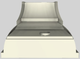 Vent-A-Hood® Designer Series 42" Biscuit Wall Mounted Range Hood-4