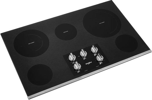 Whirlpool® 36" Stainless Steel Electric Cooktop-2