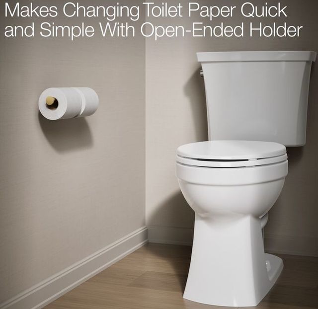 KOHLER® Elate® Vibrant Brushed Moderne Brass Double Toilet Paper Holder-4