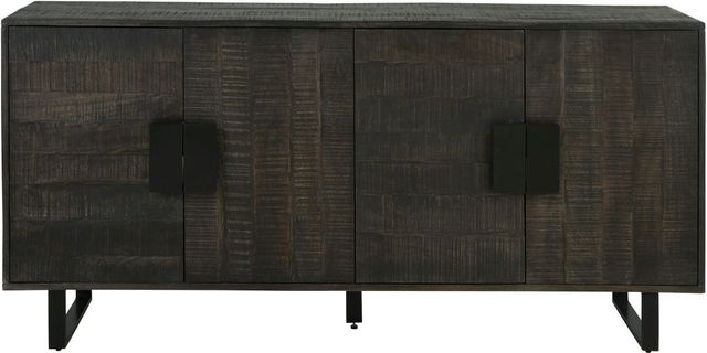 Signature Design by Ashley® Kevmart Black/Grayish Brown Accent Cabinet-2