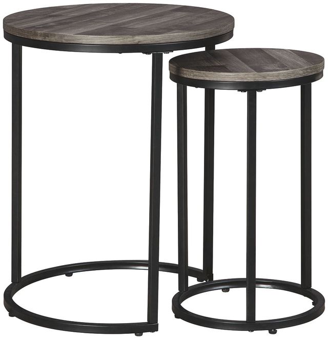 Briarsboro Accent Table (Set of 2) - Gray/Black Briarsboro Accent Table (Set of 2) - Gray/Black