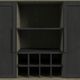 Elements International Jemma Dark Espresso/Light Gray Buffet and Hutch-3
