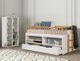 Furniture of America® Mcpherson Light Oak/White Twin Bookcase Bed with Trundle-3