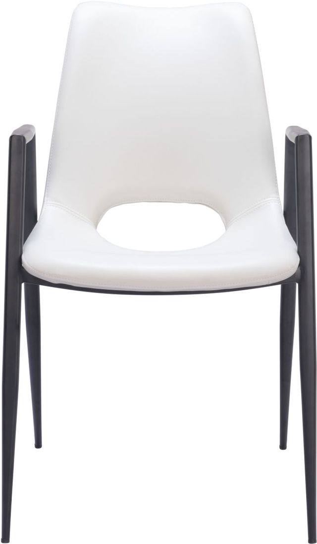 Zuo® Modern Desi White Dining Chair-2