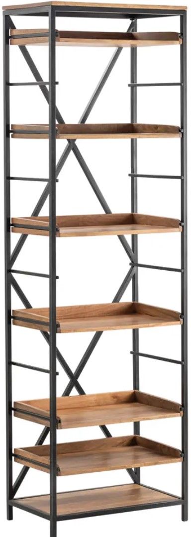 Crestview Collection Thomas Road Brown Bookshelf-0