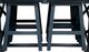Million Dollar Rustic Teal Kitchen Island with Stool-1