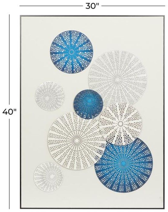 Deco Marche Blue Geometric Wall Art-1