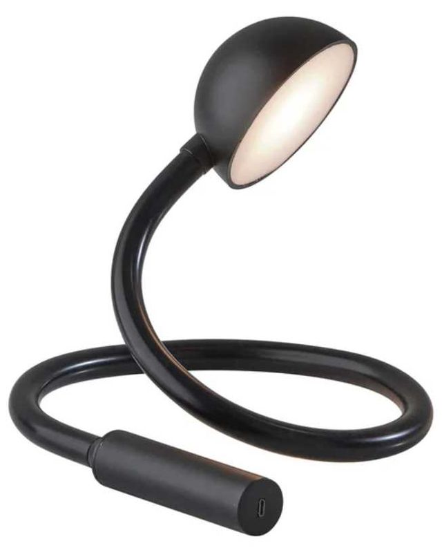 Adesso® Cobra Black LED Desk Lamp-0