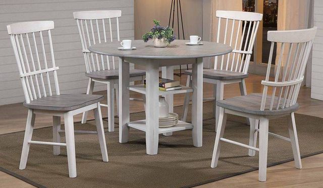 Urban Styles Furniture Newark 5-Piece Almond/Smoke Gray Dining Set-0