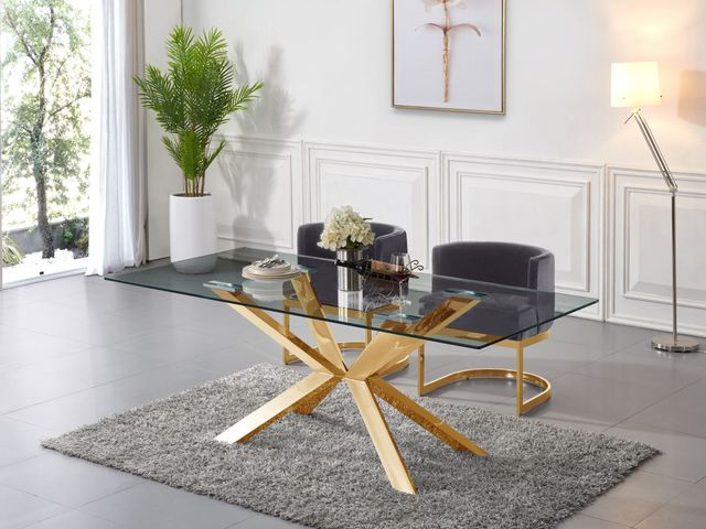 Meridian Furniture Capri Gold Dining Table-3