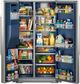 Maytag® 36" 20.9 Cu. Ft. Fingerprint Resistant Stainless Steel Counter Depth Side-by-Side Refrigerator with Arctic Blue Interior-4