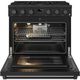 Thor Kitchen® A-series 36" Matte Black Contemporary Freestanding Pro Style Gas Range-1
