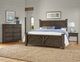 Vaughan-Bassett Centennial Solids Chestnut Creek Truffle King Plank Poster Bed-1