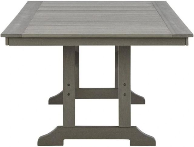 Signature Design by Ashley® Visola Gray Wooden Outdoor Dining Table-2