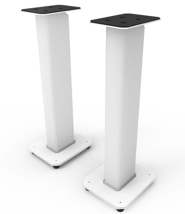 Kanto 30" Fillable White Speaker Stand Set-0