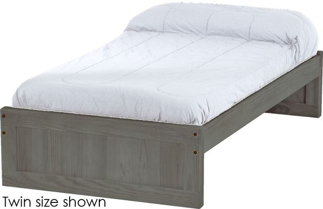 Crate Designs™ Furniture Graphite Full Panel Bed-0