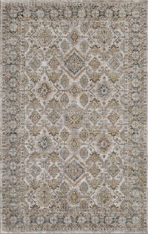 KAS Rugs Avani Ivory Damascus 5'x8' Area Rug-0