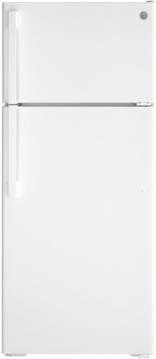 GE® 28" 17.5 Cu. Ft. White Top Freezer Refrigerator-0