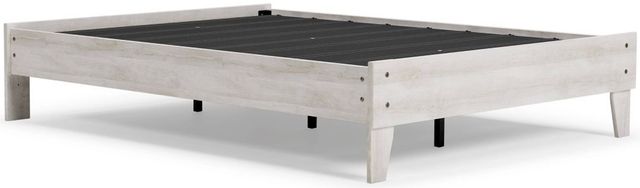 Signature Design by Ashley® Shawburn 2-Piece Whitewash/Charcoal Gray Full Platform Bed Set-1