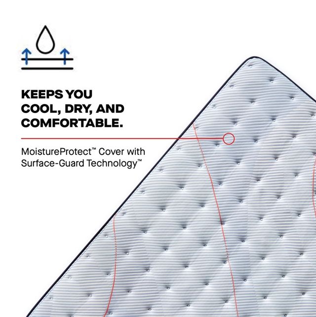 Sealy® Posturepedic® Dallas 14" Wrapped Coil Medium Euro Pillow Top California King Mattress-4