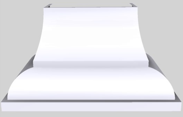 Vent-A-Hood® Designer Series 54" White Wall Mounted Range Hood-0