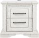 Coaster®  McKinney Vintage White Nighstand with Dual USB-1