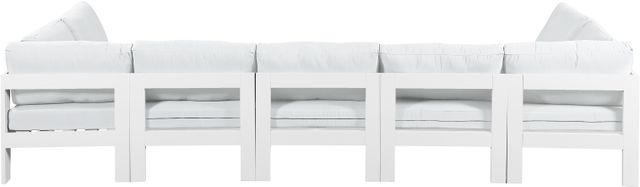 Meridian Furniture Nizuc 7-Piece White Outdoor Patio Modular Sectional Set-1