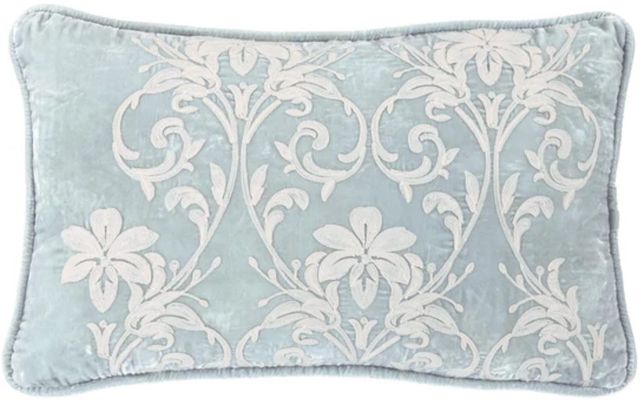 HiEnd Accents Belle Blue/White Lumbar Pillow-0