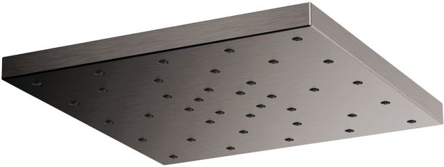 Brizo Essential™ H2Okinetic® Brilliance® Luxe Steel® 2.5 GPM Linear Square Single-Function Raincan Shower Head-0