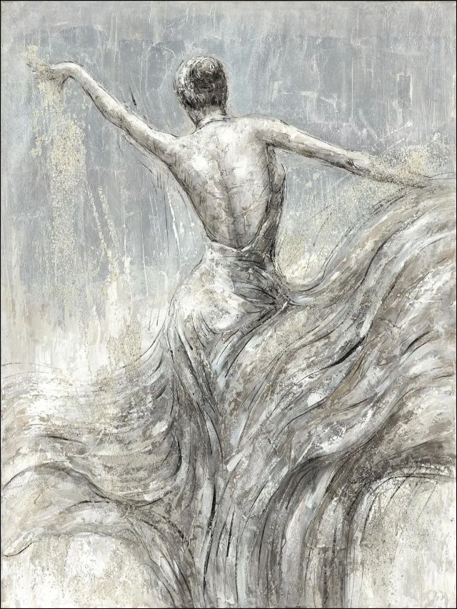 Classy Art Greek Hand Painted Textured Canvas Wall Art-0