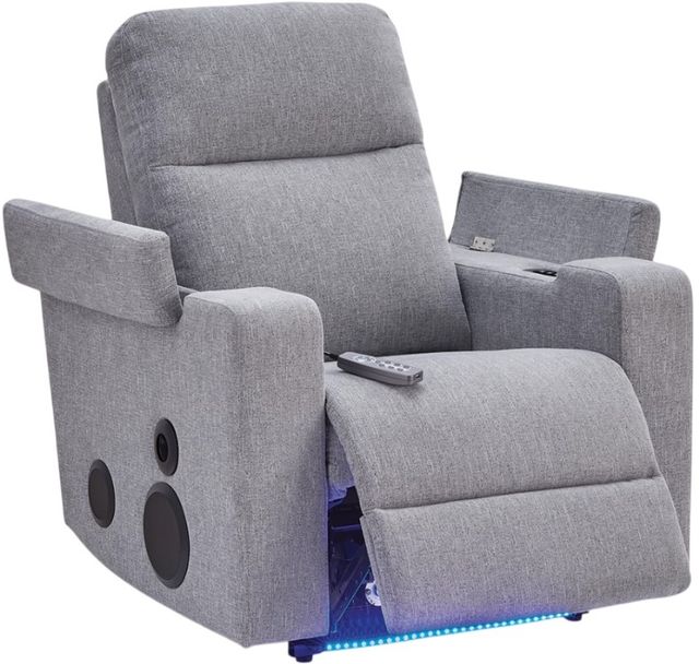 Signature Design by Ashley® Landdin Pewter Power Glider Recliner-1